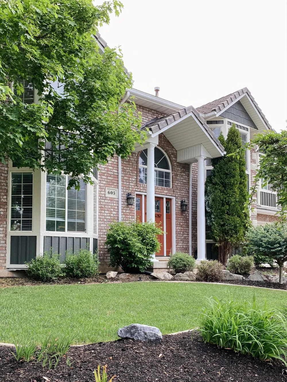 Home with black exterior